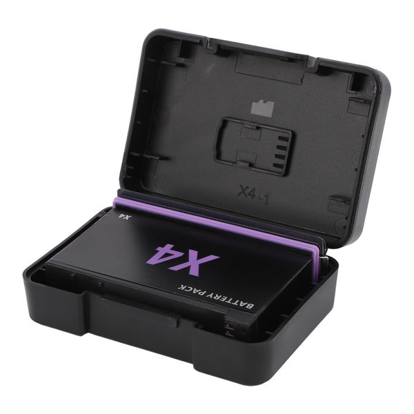 Compatible With X4 2500mAh Cam Batt With Storage Box &amp; Card Slot