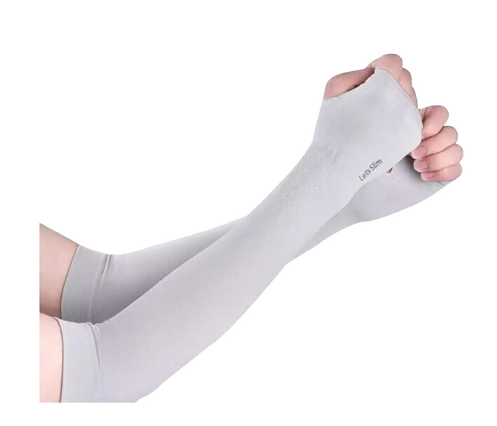 Sun Protection Arm Cover Sleeves - Grey