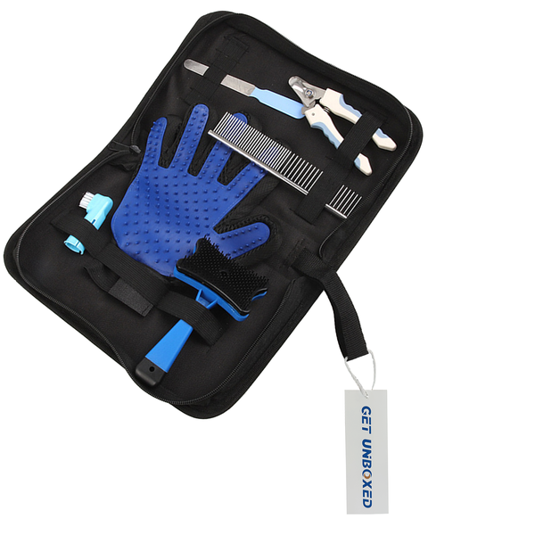 GET UNBOXED Pet Grooming Kit Dog Cat Grooming Tool Kit Shedding Tool