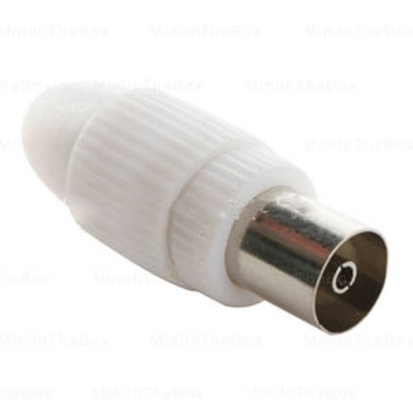 Space TV RF Female Co - Axial Plugs- Italian - 10 pack