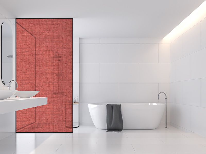 Robin Sprong Frosted Vinyl Sticker For Your Shower Glass - Rouge