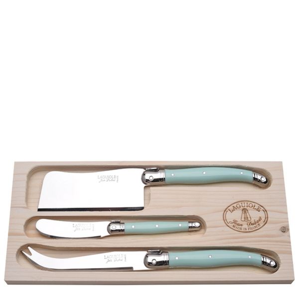 Laguiole by Jean Dubost - 3 Piece Cheese Set - Turquoise