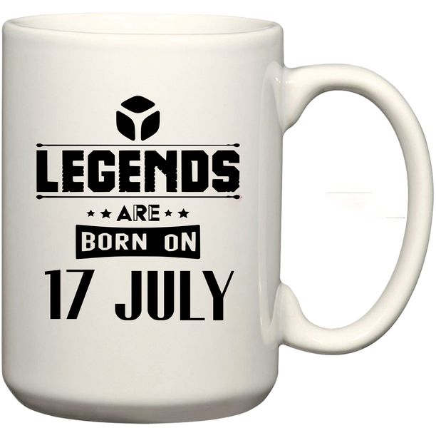 Legends Are Born on 17 July Birthday Coffee Mug