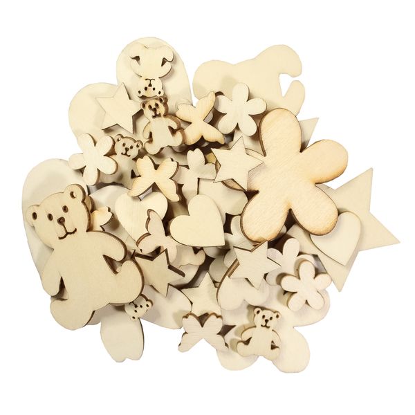 Dala Jumbo Assorted Wood Cuts - 40 Pieces