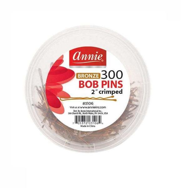 Annie Bob Pins 2In 300Ct Bronze 3 Containers