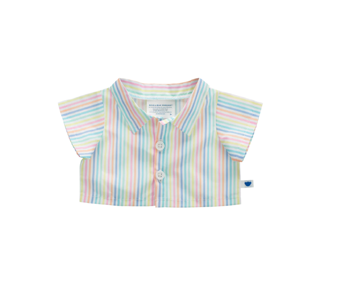 Build A Bear Spring Stripe Button Down Shirt - 033382