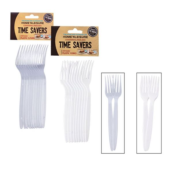Bulk Pack x 20 Cutlery Plastic Forks 10 Pieces Per Pack