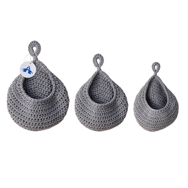 Hanging Fruit Basket Wall Woven Basket Fruit Vegetable Organizer