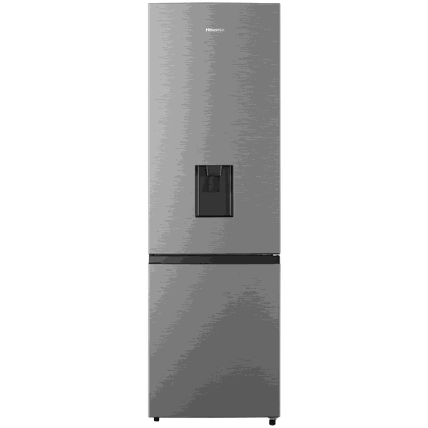 Hisense - 269L Inox Bottom Freezer with Water Dispenser, A class