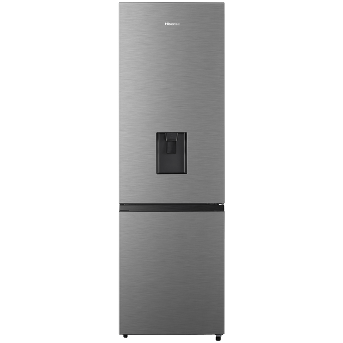 Hisense 269L Inox Bottom Freezer with Water Dispenser, A class Shop