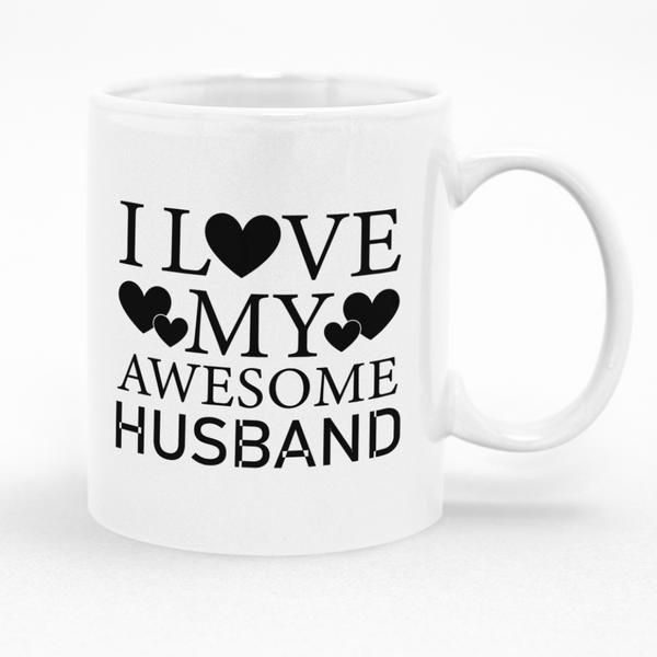 I Love My Awesome Husband Mug