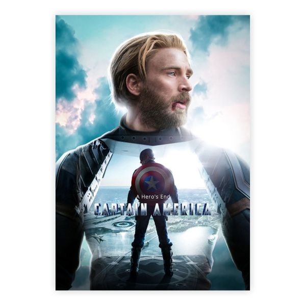 Captain America Avengers Fan Art - A1 Poster