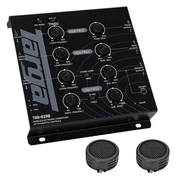 Targa TAG-6XR Crossover With Remote &amp; Evo Tweeters