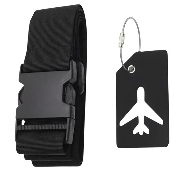 1 Piece Secure Travel Luggage Strap &amp; ID Name Tag