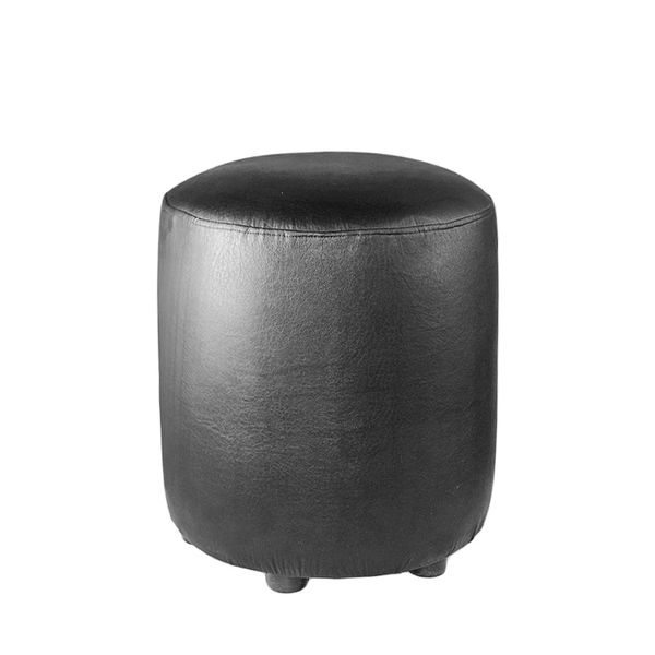 Modern Round Leather Multi-Functional Padded Ottoman/Foot Rest Stool