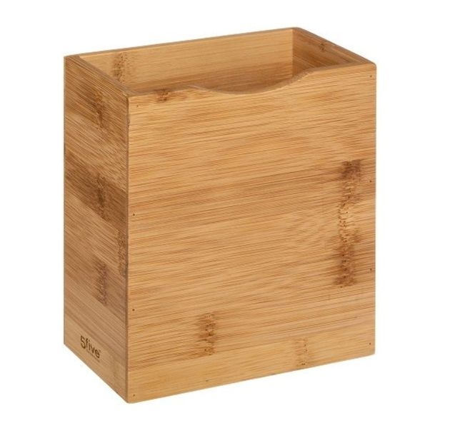 Magnetic Bamboo Kitchen Utensil Holder 13x8.5x15.5cm-2501-67
