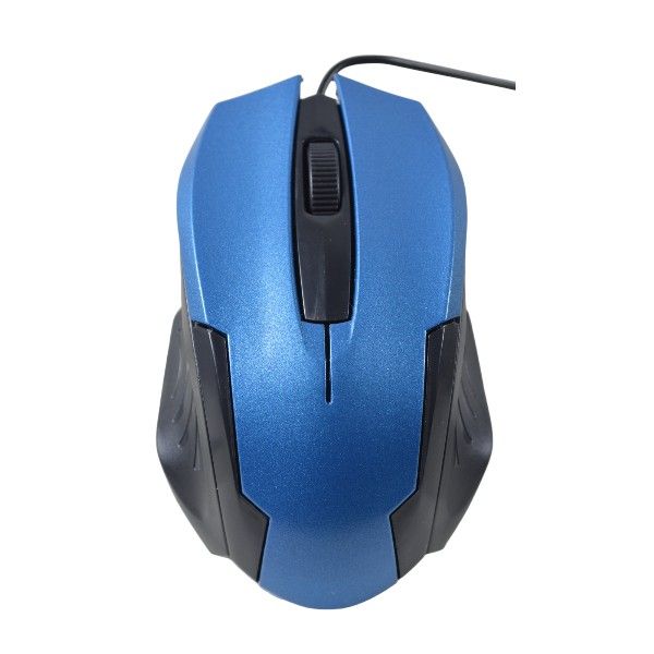 FC-3020 - Ergonomic Optical Wired Mouse - Blue