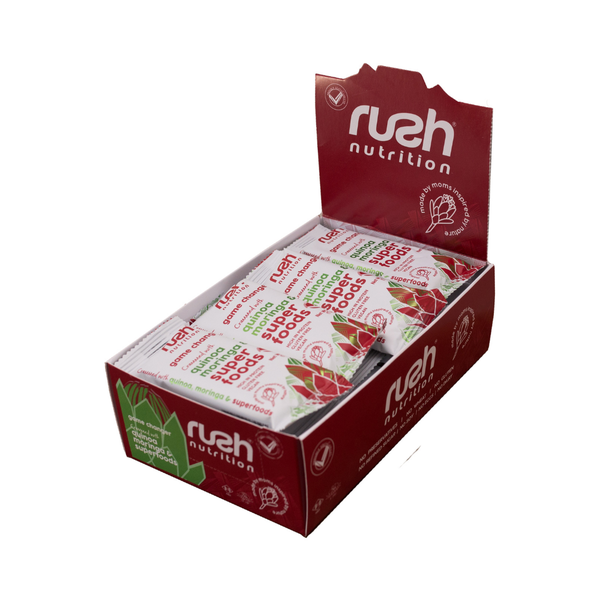 Quinoa &amp; Moringa - Rush Game Changer Bars (Box of 20)
