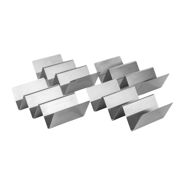 LK's - Stainless Steel Taco Holder Set - 4-Piece Rack