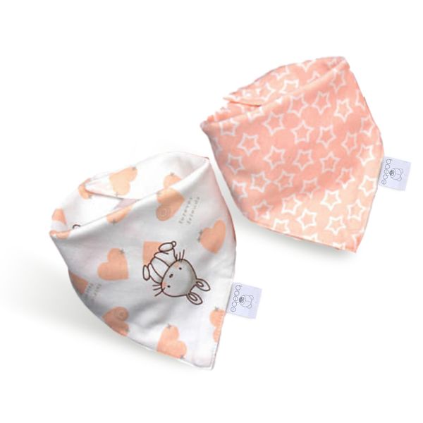 baebe - 2 Piece Triangle Cotton Bib