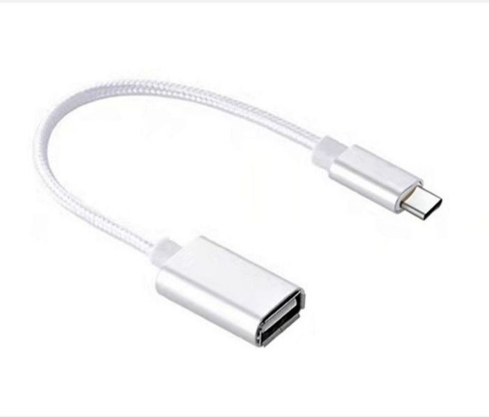 OTG Type-C To USB Adapter Cable - Silver