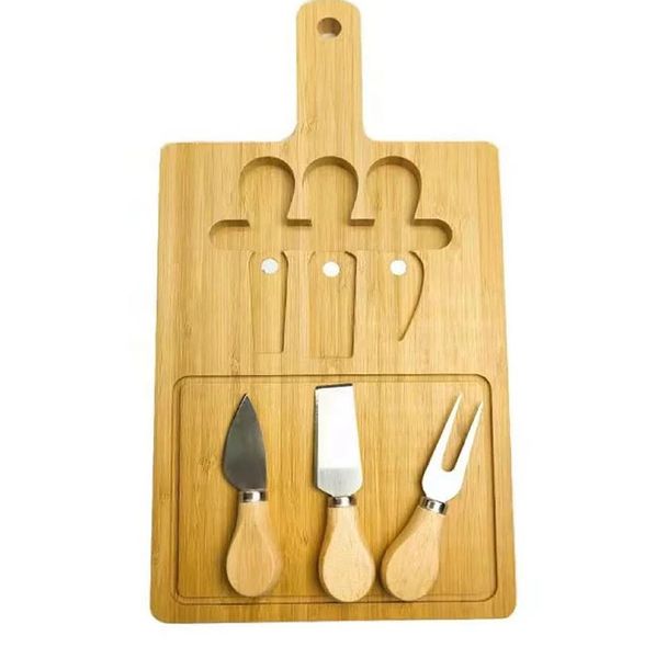 Bamboo Cheese Board and Knife Set