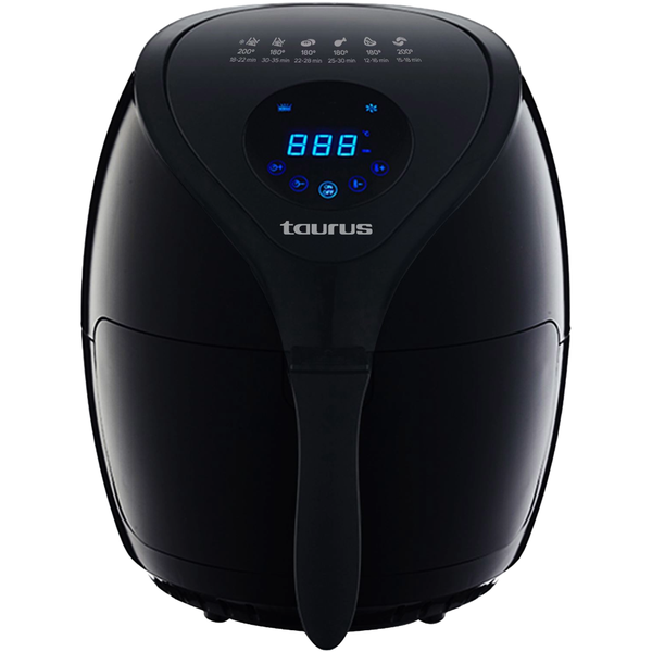 Taurus Air Fryer With Timer Digital Plastic Black 3.6L 1400W