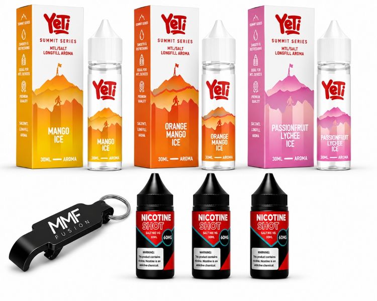 Yeti Series MMF E-Liquid 60ml Juice 30mg - Variety Combo Seis