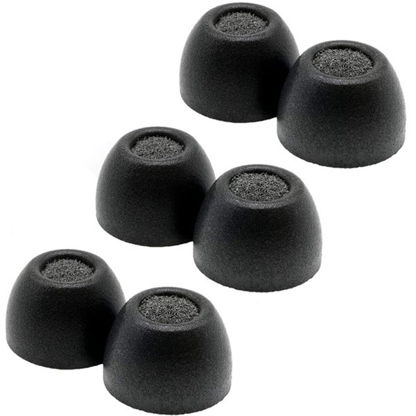 Comply TrueGrip Pro TW Earphone Tips For Sony True Wireless (3 Pair) Black