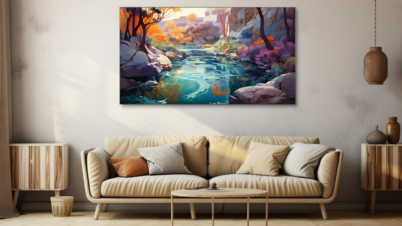 Canvas Wall Art - Abstract Oasis - HD0069
