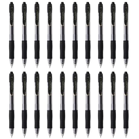 20Pcs Gel Pens 0.7 mm Retractable Pen Smooth Writing-Black Image