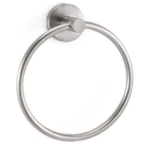 Kitro Jim Wall Mount Towel Ring, Stainless Steel