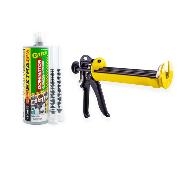 D-Tech 12Pc Chemical Anchor Vinylester 420Ml