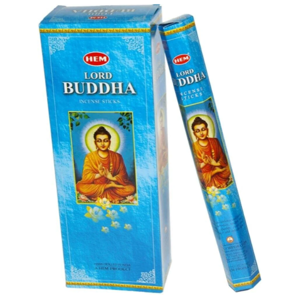 HEM Lord Buddha Incense Sticks (6 Packs of 20 Sticks Each)