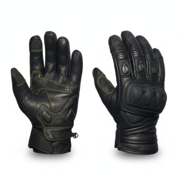 Biker Leather Gloves 1013