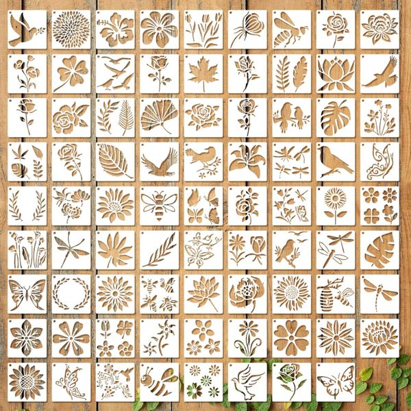 DIY Painting Template Set,Craft Handbook Decoration Reusable DIY Stencils