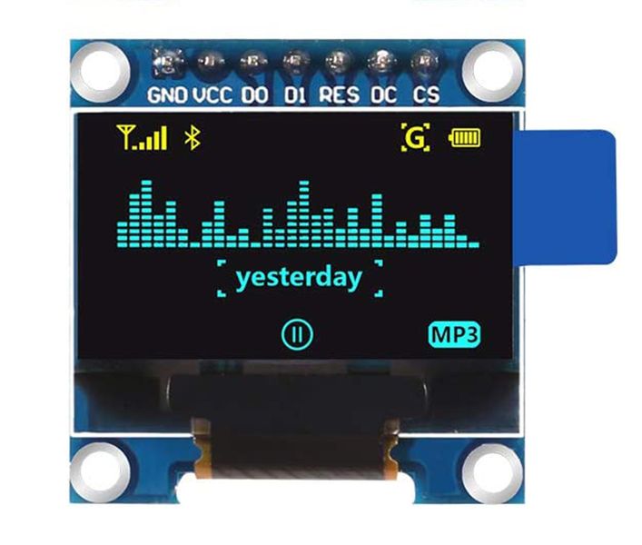 Robotico 0.69" SPI 128x64 SSD1306 OLED LCD Display