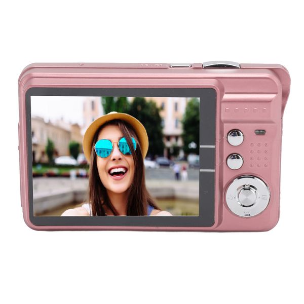 4K 48MP Teen Camera, 2.7" Screen, Auto Beauty, Fill Light, Pink