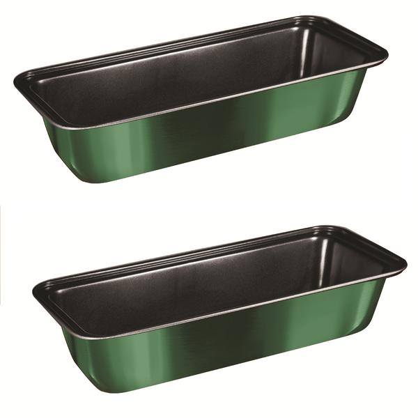 Berlinger Haus 2 Piece 33cm Marble Coating Loaf Pan Set - Emerald
