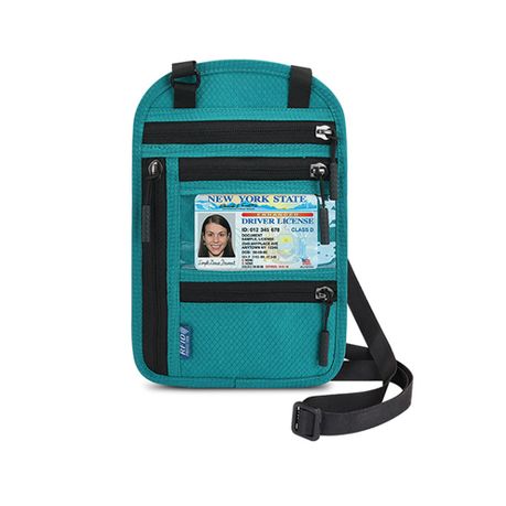 Tashke RFID Blocking Passport Neck Travel Wallet Pouch Hidden Security  Wallet 