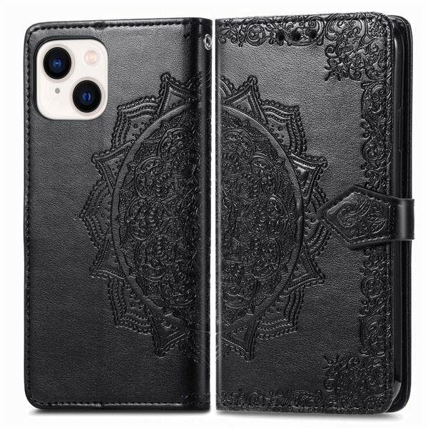 Leather Wallet Case Compatible With iPhone 15 Flip Cover