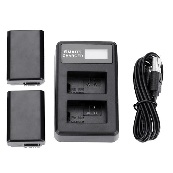 Dual NP-FW50 LCD charger