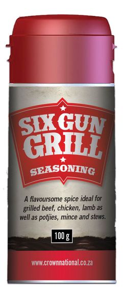 BBQ Six Gun Grill Shaker - 12 x 100g