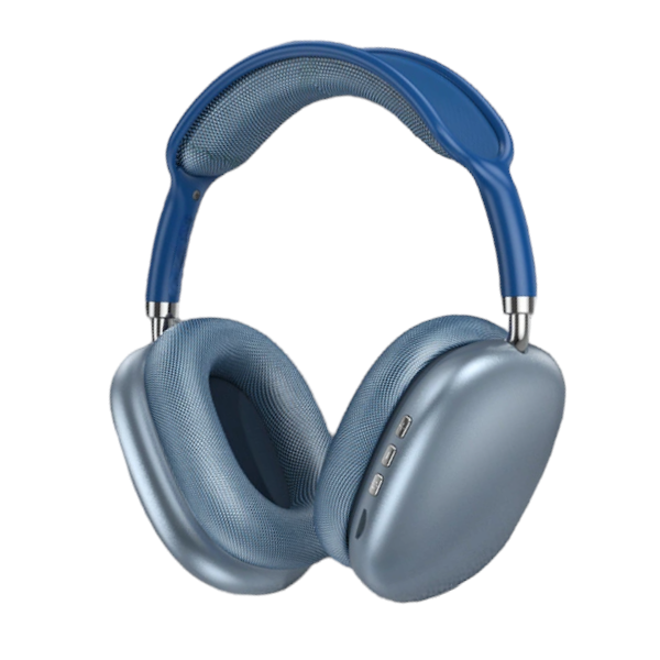 Button Controlled Wireless Headset With Active Noise Cancellation - White