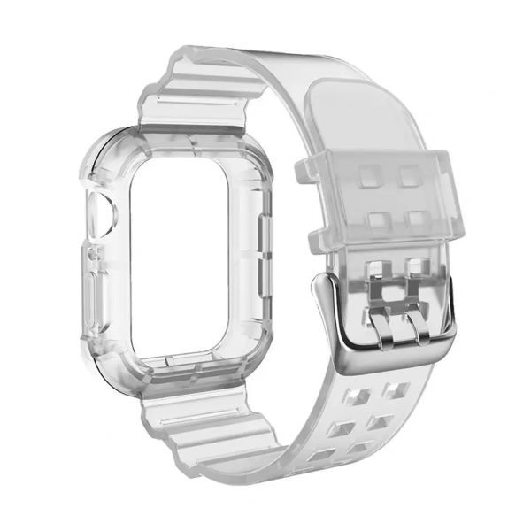 Clear Band, Transparent Strap, For Apple Watch iWatch 7- 41mm