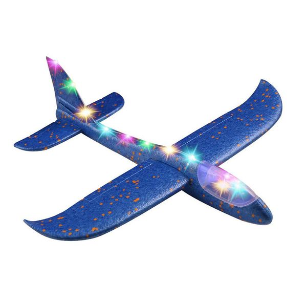 Glider Foam Airplane Large Throwing Foam Plane with Lights - Blue - Umlozi
