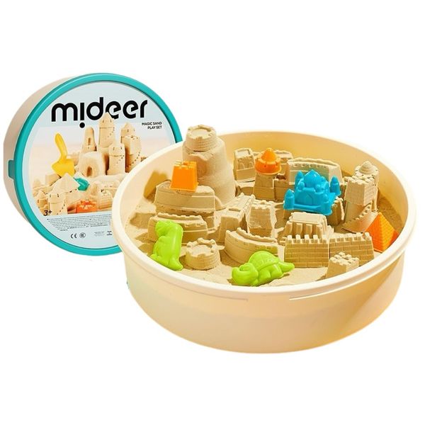Mideer - Magic Sand Play Set - 2kg Kinetic Sand &amp; 25 Sand Tools