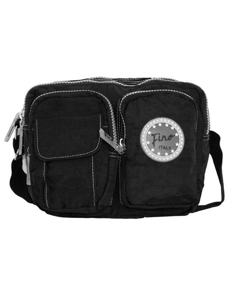 Fino Sk-7725 Waterproof Ultra-Light Crinkle Nylon Carry Bag - Black - Women