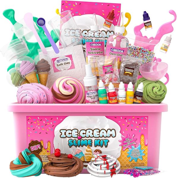 Sulfar Ice Cream Slime Making Kit DIY Slime Toy Set