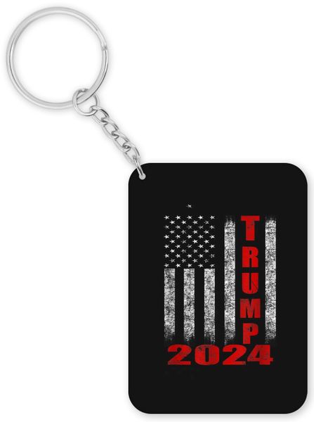 Trump 2024 Birthday Christmas Politics Gift Keyring